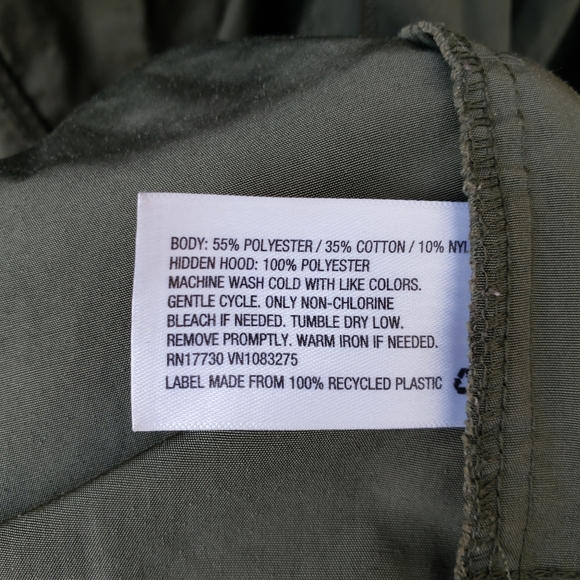 A New Day Army Green Drawstring Utility Jacket - S - Picture 12 of 16